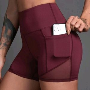 SHEIN Mesh panel shorts